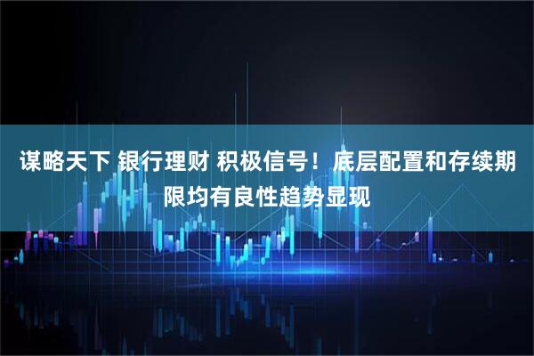 谋略天下 银行理财 积极信号！底层配置和存续期限均有良性趋势显现