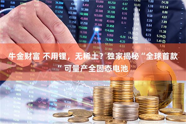 牛金财富 不用锂，无稀土？独家揭秘“全球首款”可量产全固态电池