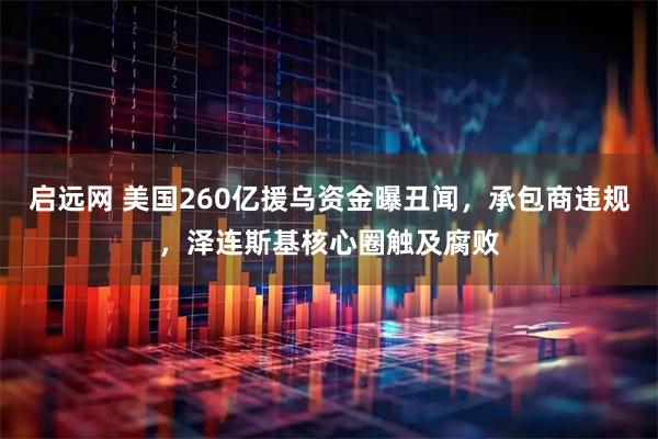 启远网 美国260亿援乌资金曝丑闻,承包商违规,泽连斯基核心圈触及腐败